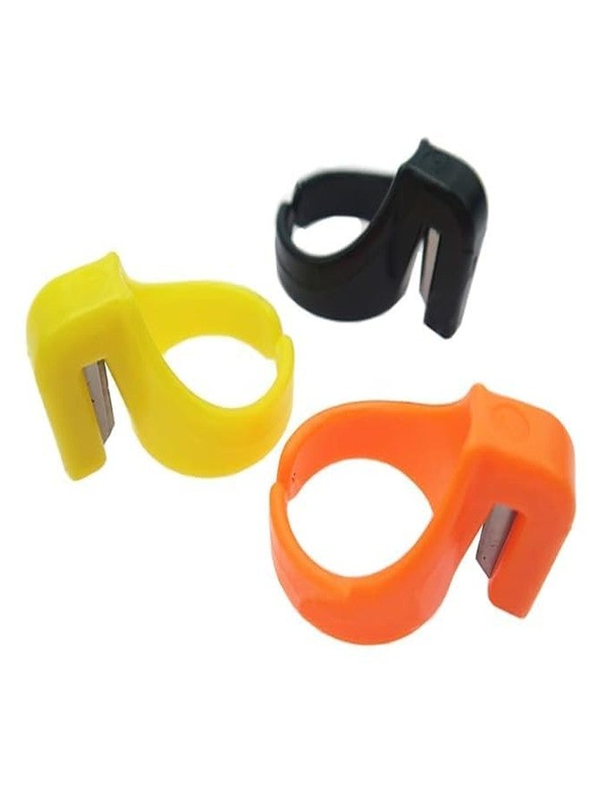 NTGS Plastic Quilting Sewing Thread Cutter Ring Line Finger Cutting Tool for Yarn Set of 3 - Image 2